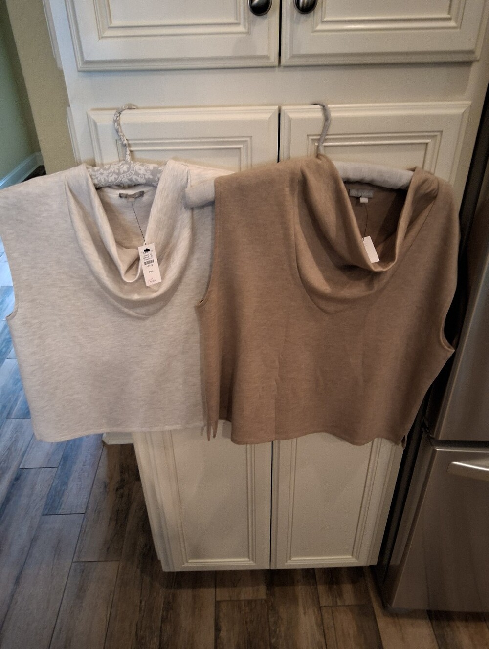 T By Talbots Airknit Stretch Cowlneck Sleeveless Tank Tops
